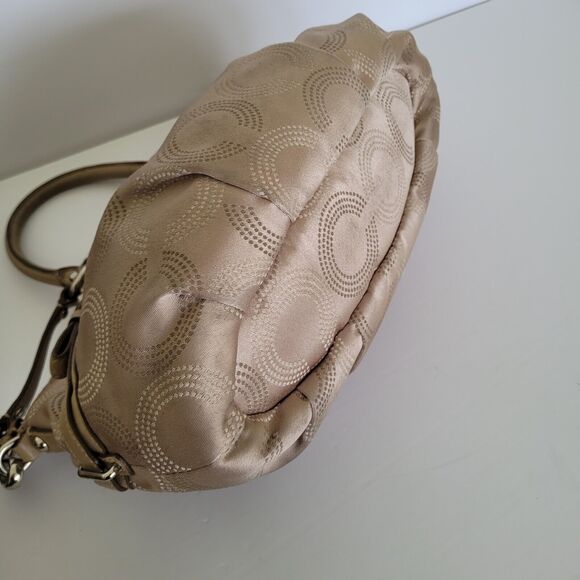 Coach Madison Hand Bag Shoulder Bag Beige 15935 Medium Multiway Satine Fair - Picture 10 of 13